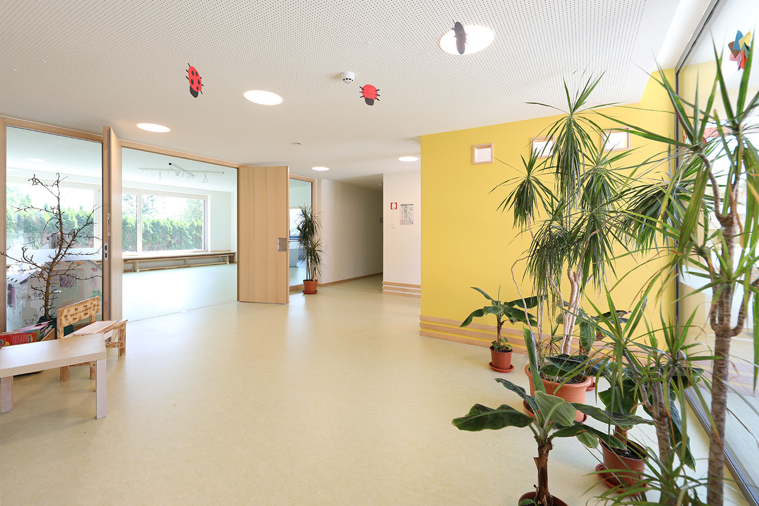 Foto des Foyerbereichs der Kindertagesstätte St. Gangolf in Röttingen