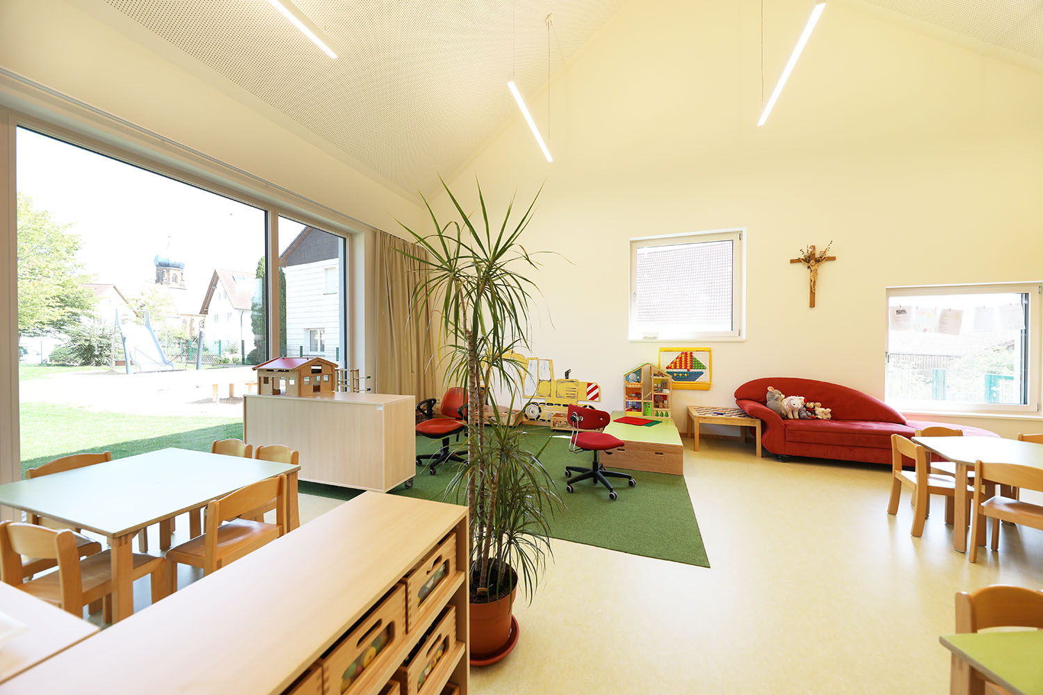 Foto eines Gruppenraums der Kindertagesstätte St. Gangolf in Röttingen